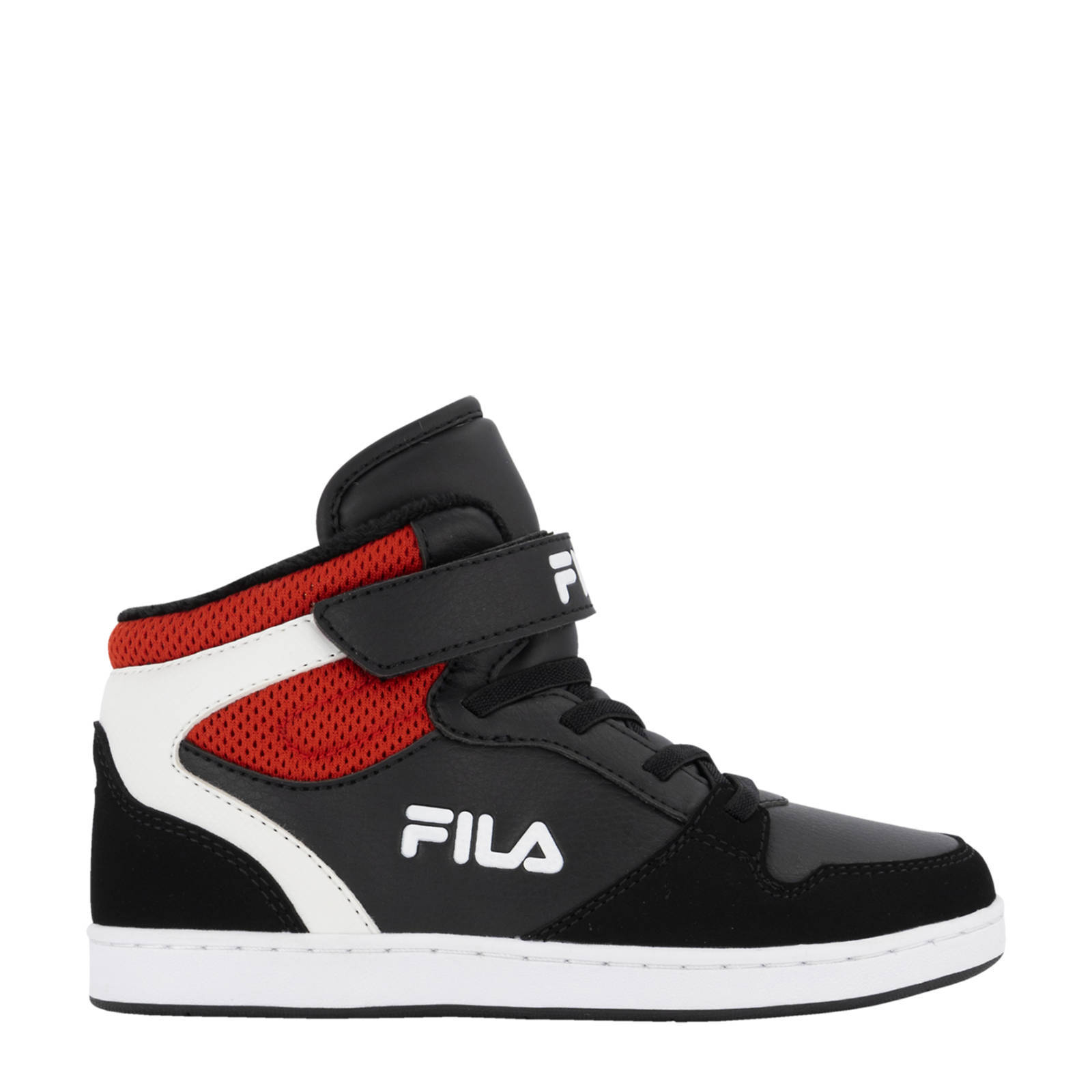 Fila hoge sneakers zwart/rood | wehkamp