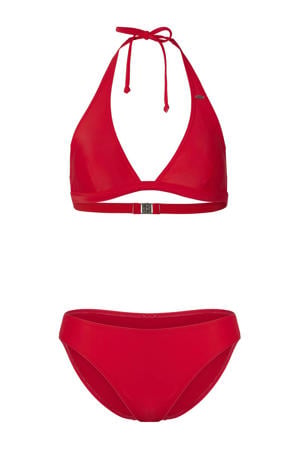voorgevormde halter bikini set Maria rood