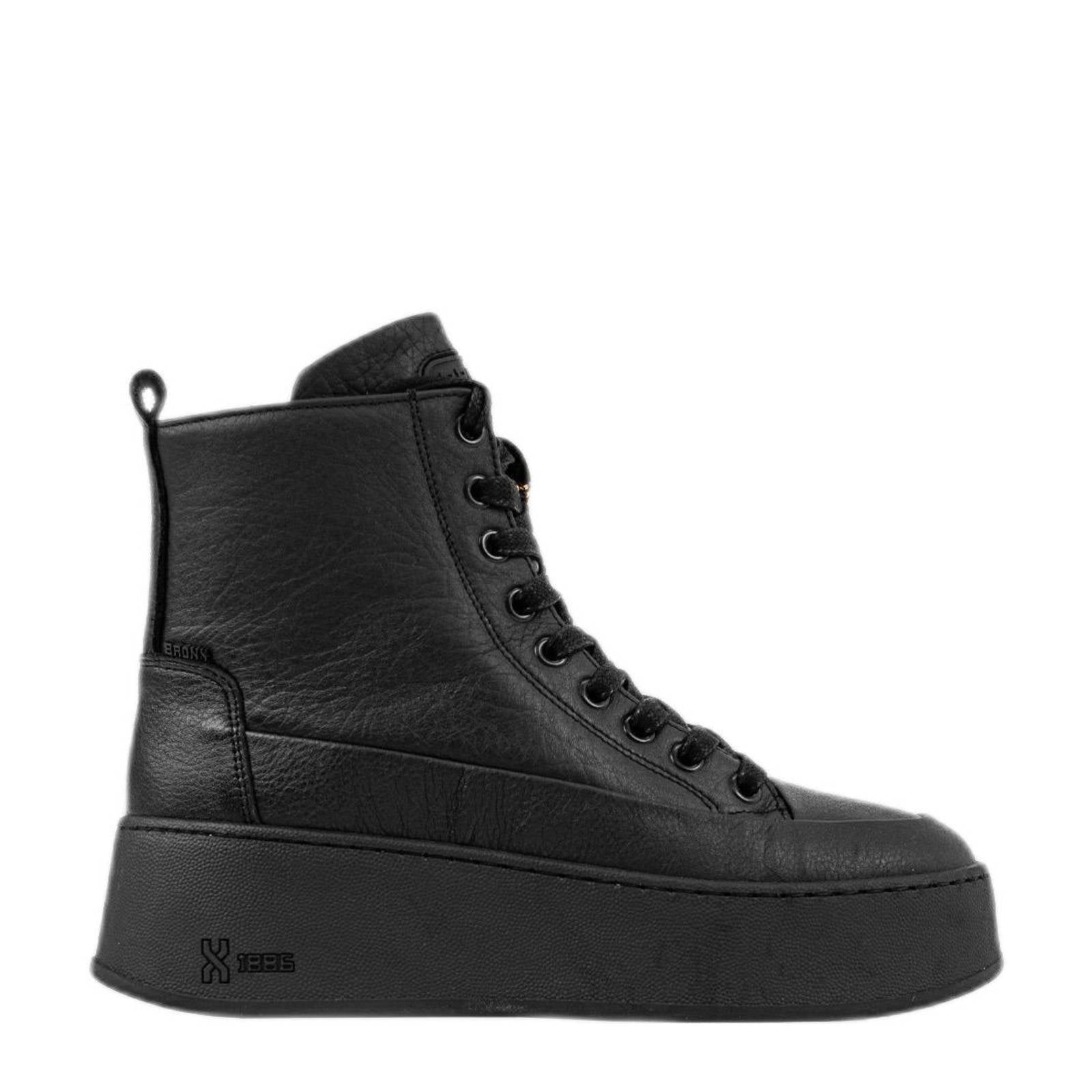 Zwarte NIK \u0026 NIK Hoge sneaker LUNE SNEAKER | Omoda