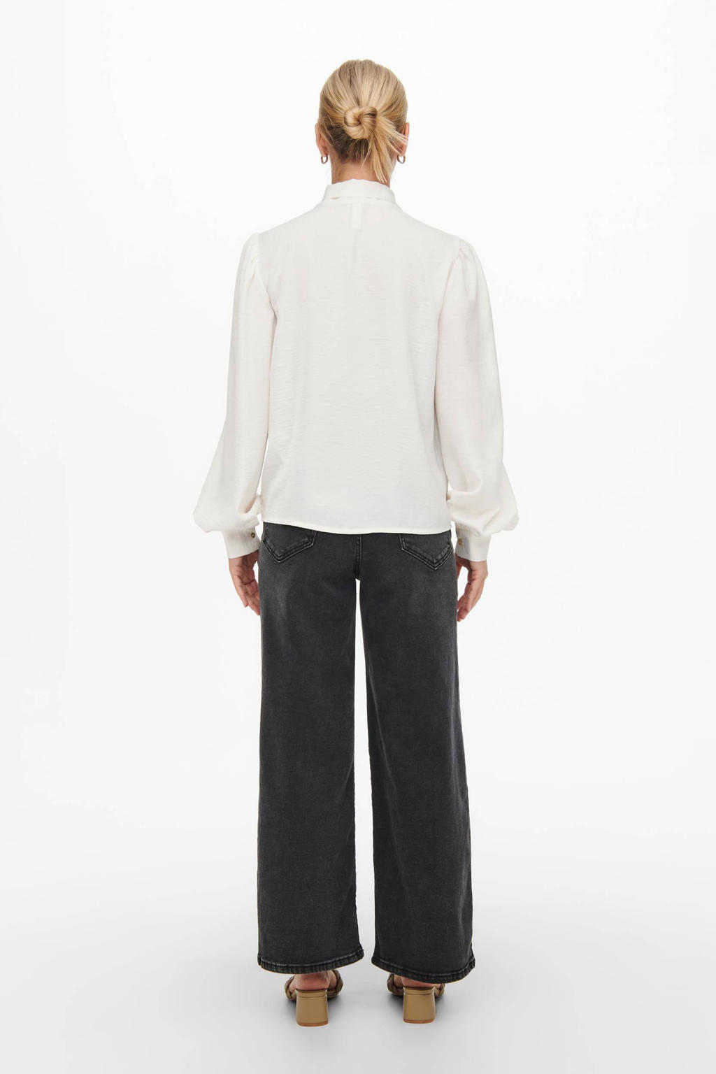 JDY blouse JDYMARNI met plooien ecur