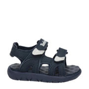 thumbnail: Donkerblauwe jongens Timberland Perkins Row sandalen van imitatieleer met klittenband