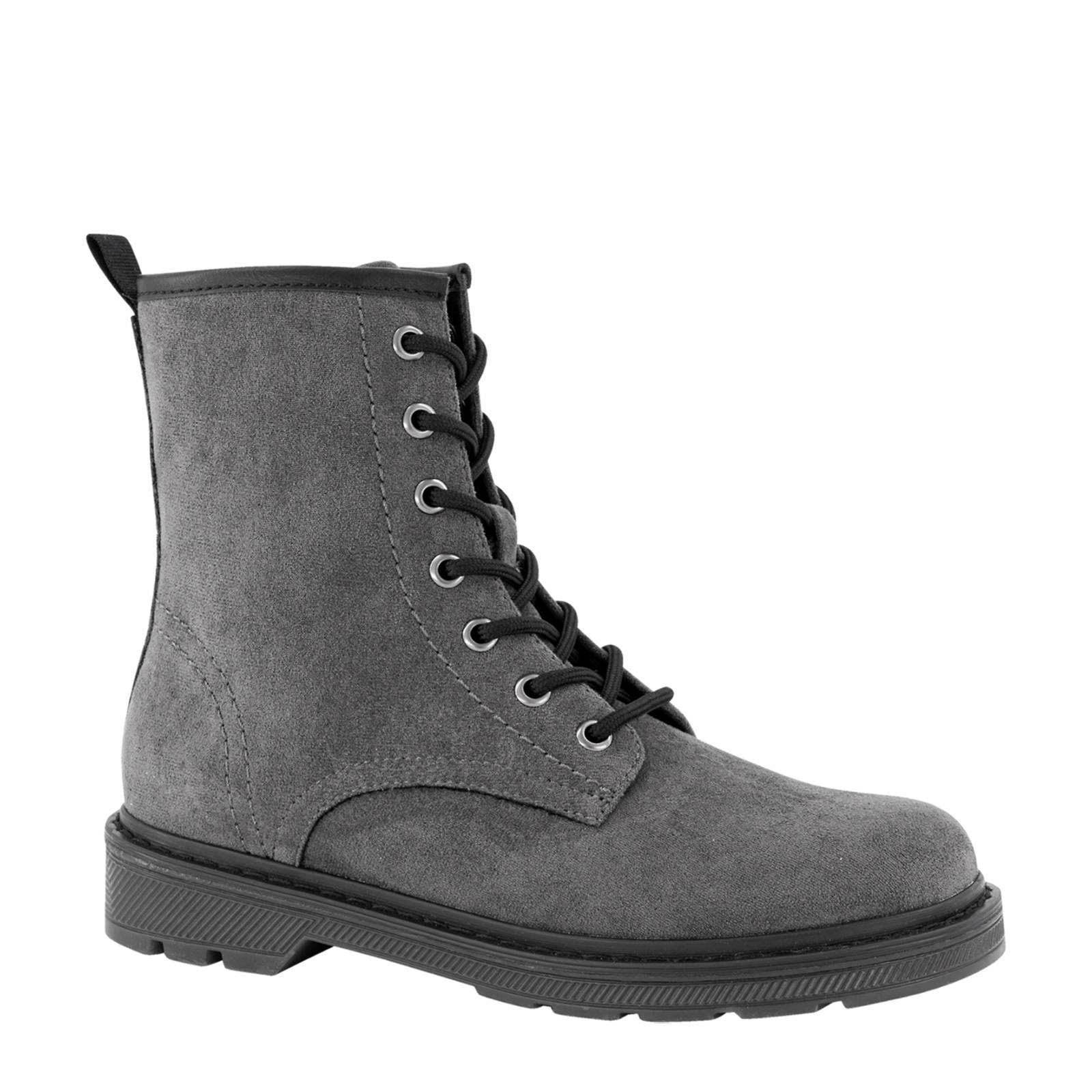 Oxmox veterboots grijs | wehkamp
