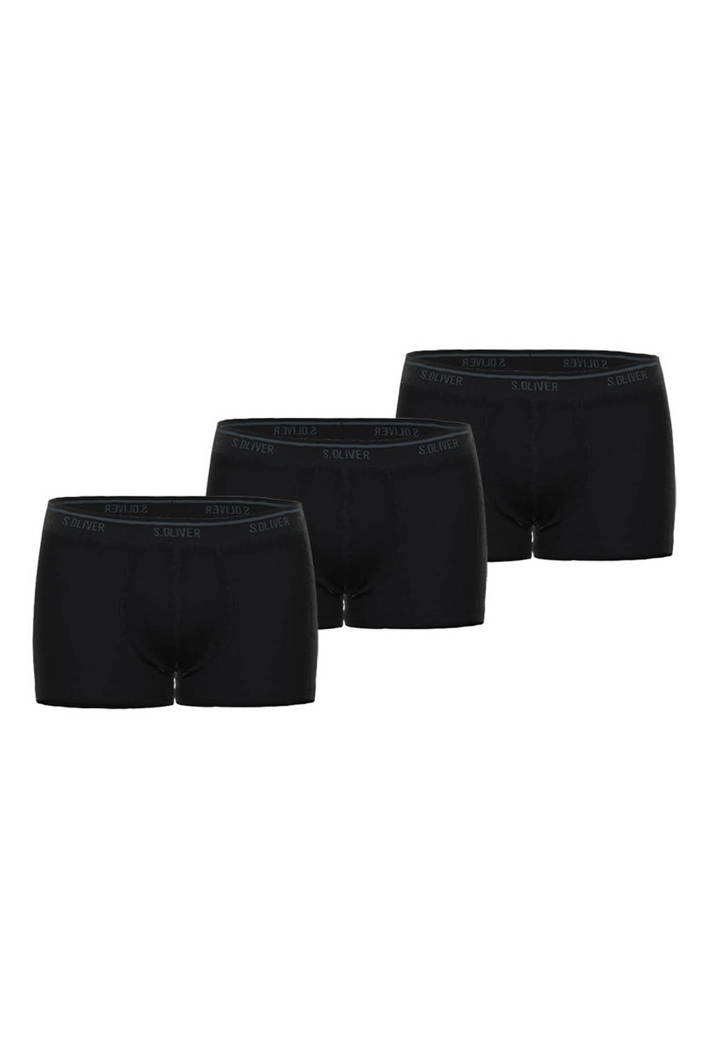 s.Oliver boxershort (set van 3), Zwart