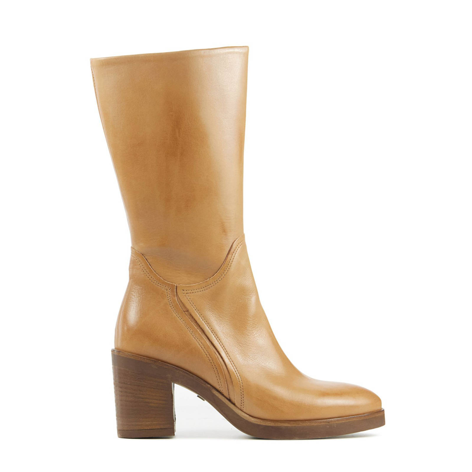 Via Vai 57139 Taara Stace leren laarzen camel | wehkamp