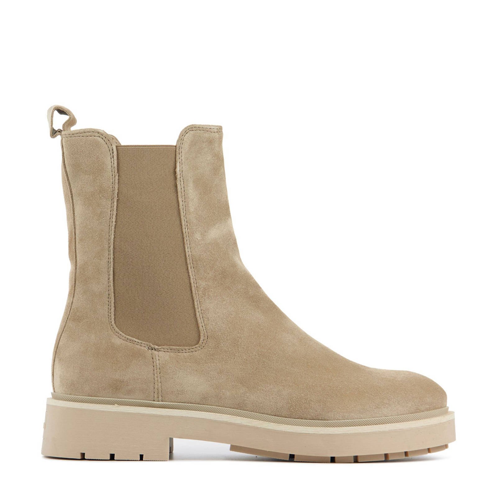 57123 Alexis Zarah suede chelsea boots beige