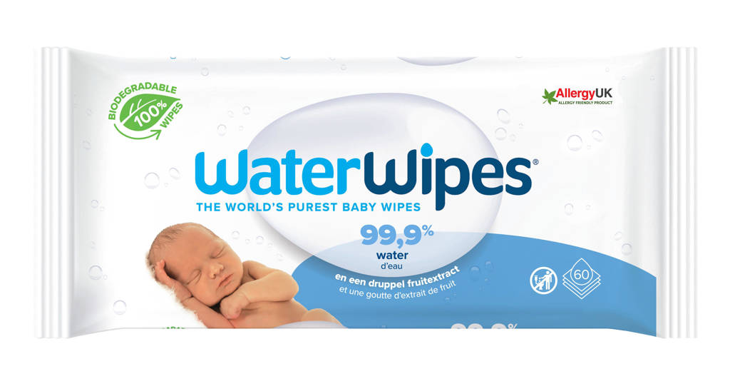 WaterWipes babydoekjes 4x60 stuks