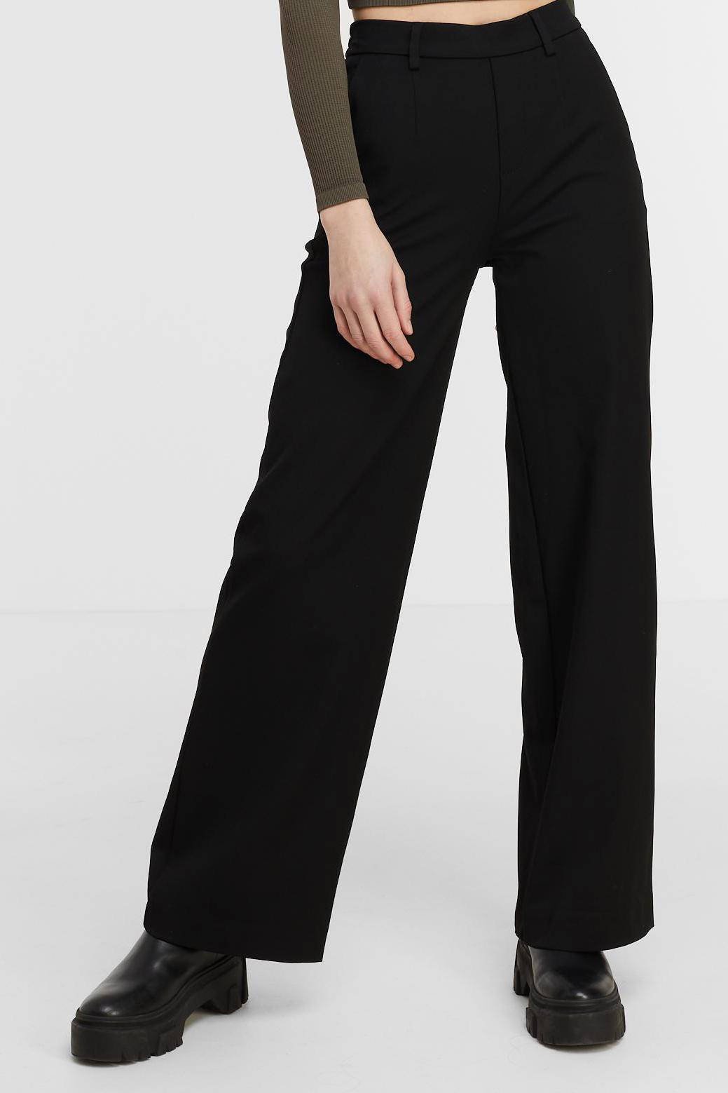 pantalons en chinos voor Wijde en palazzo broeken Dames Kleding voor voor Broeken NA-KD Trend Wide Leg Pu Pants in het Bruin 