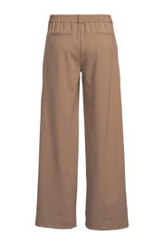 thumbnail: OBJECT wide leg pantalon OBJLISA van polyester taupe