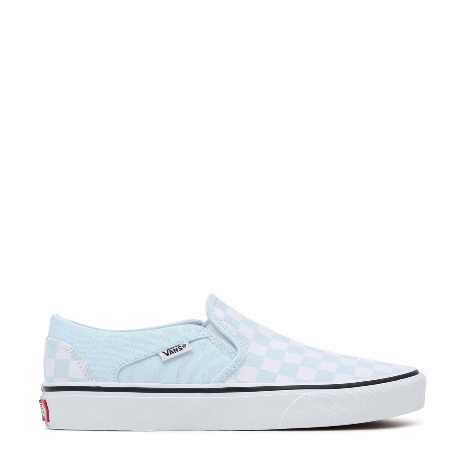 vans asher checkerboard slip on