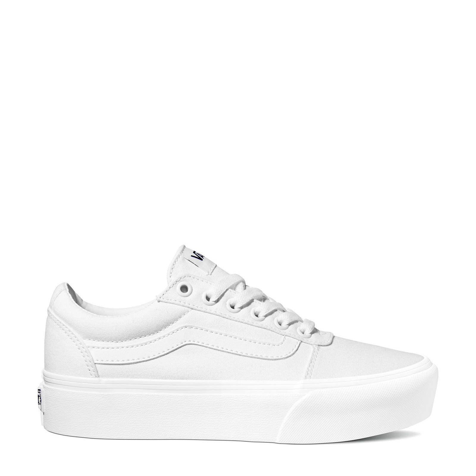 white high cut vans