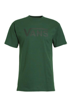 regular fit T-shirt Drop V-B met logo groen