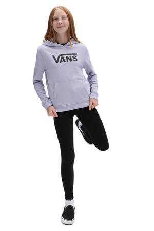 hoodie Flying V met logo lila/zwart
