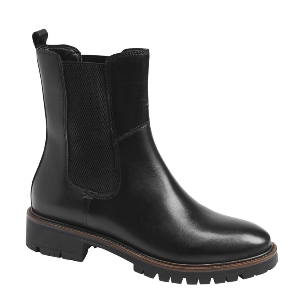 5th Avenue leren chelsea boots zwart wehkamp