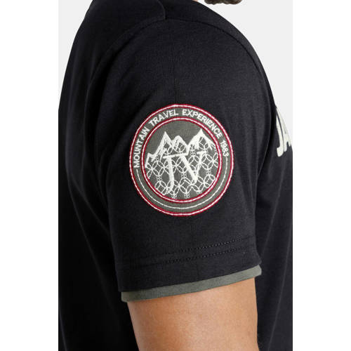 Jan Vanderstorm T-shirt SÖLVE Plus Size zwart afbeelding