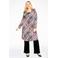 YOEK geruite wijdvallend vest CHECK wit/zwart/rood