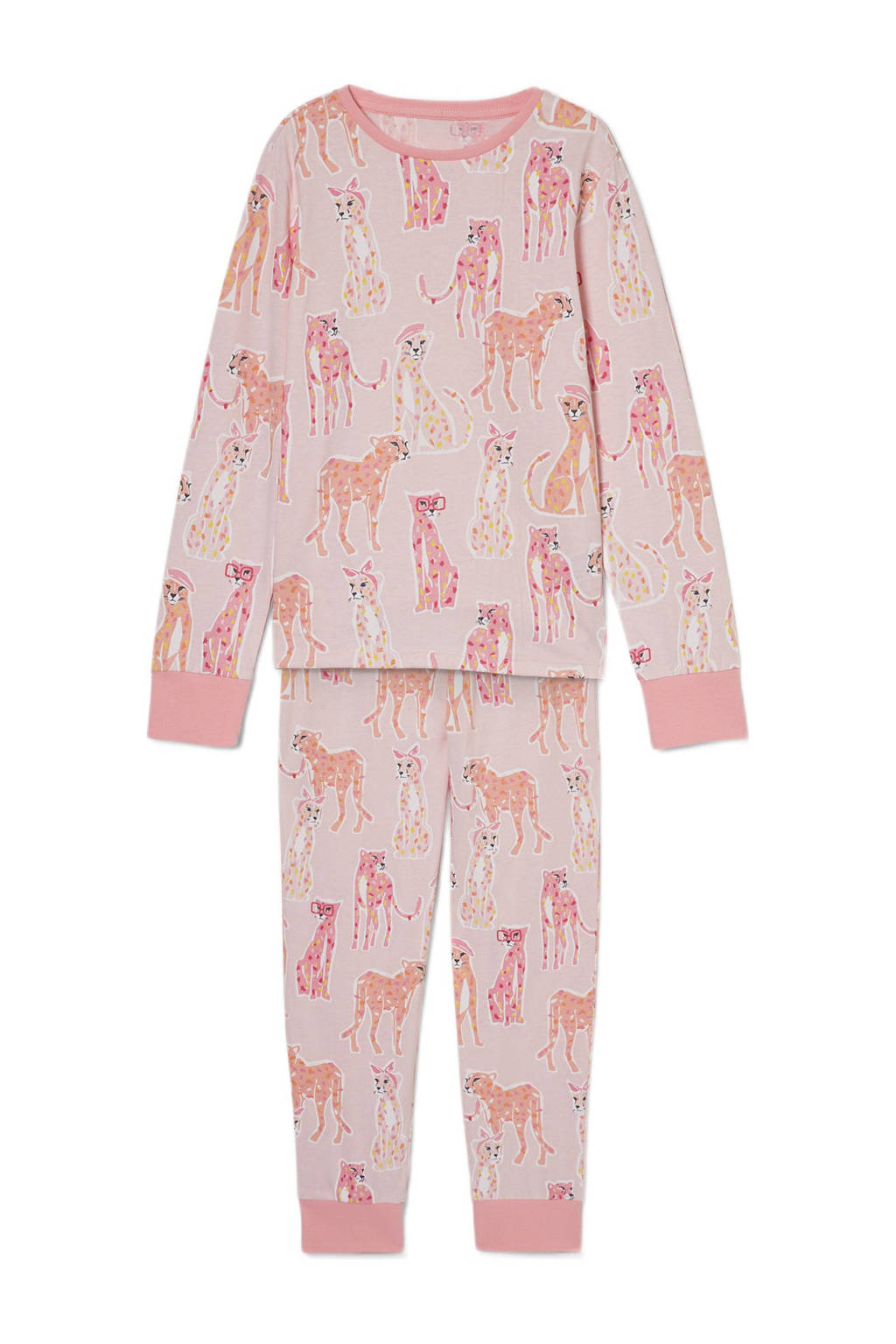 C&A pyjama van biologisch katoen roze, Roze