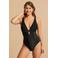 BEACHWAVE corrigerend badpak met textuur zwart