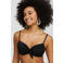 BEACHWAVE voorgevormde beugel bikinitop met strik zwart