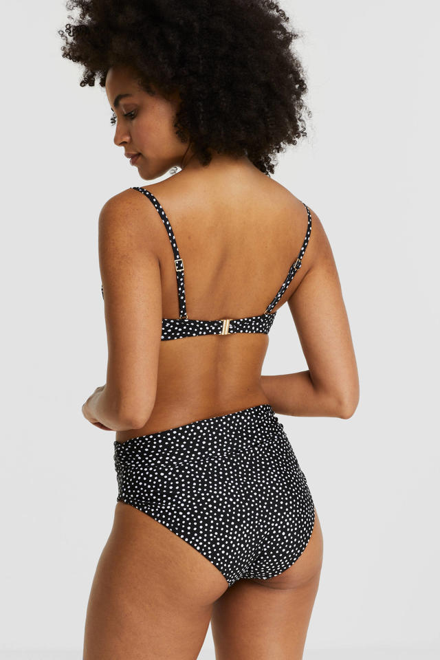 Harden symbool Houden BEACHWAVE omslag bikinibroekje met stippen zwart/wit | wehkamp