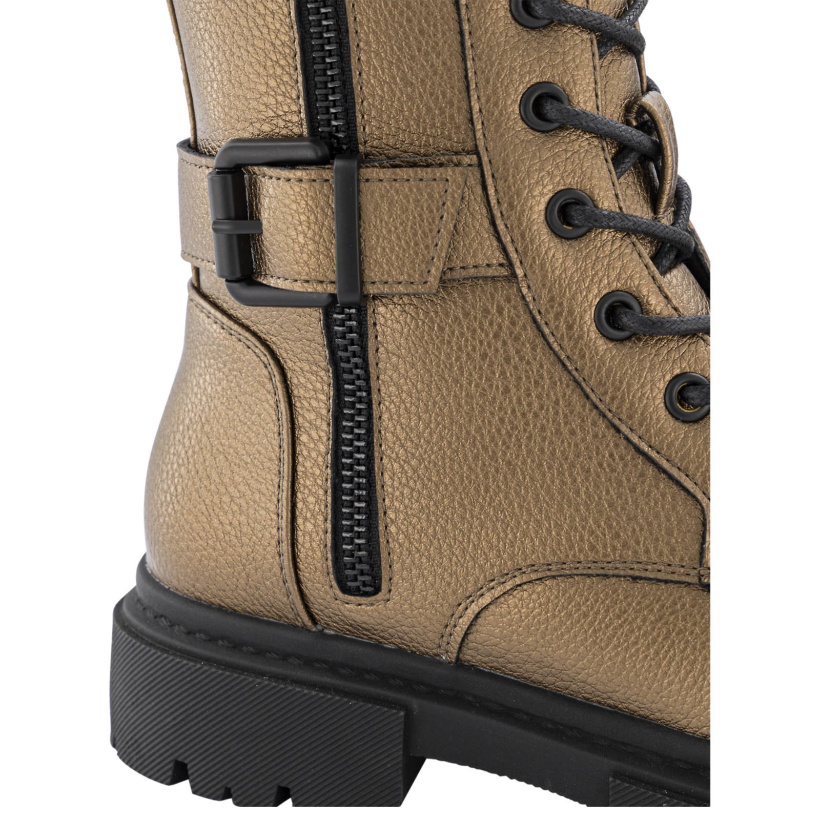 Oxmox veterboots met siergesp brons | wehkamp