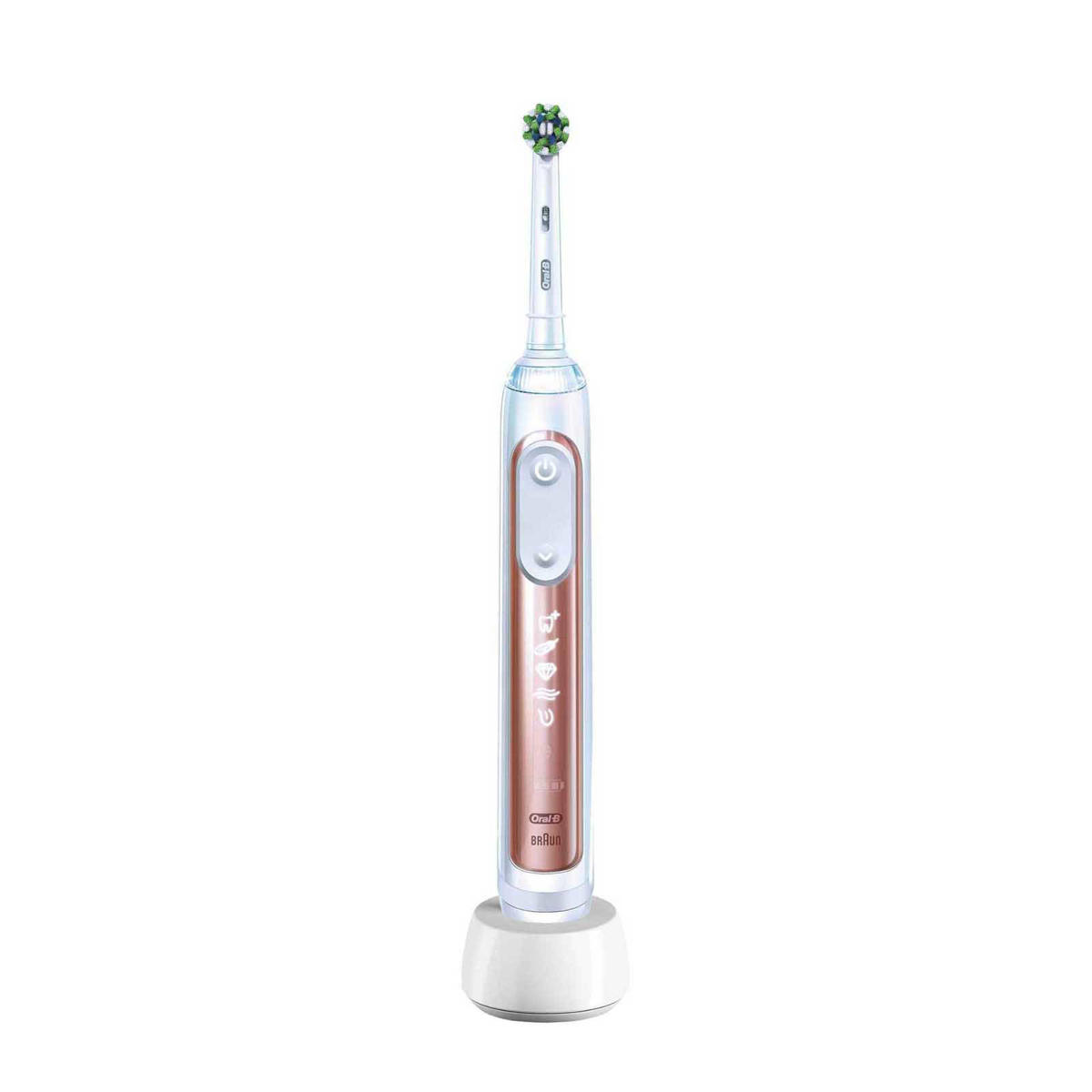 Luchtpost olie paus Oral-B Genius X elektrische tandenborstel (roségoud) | wehkamp