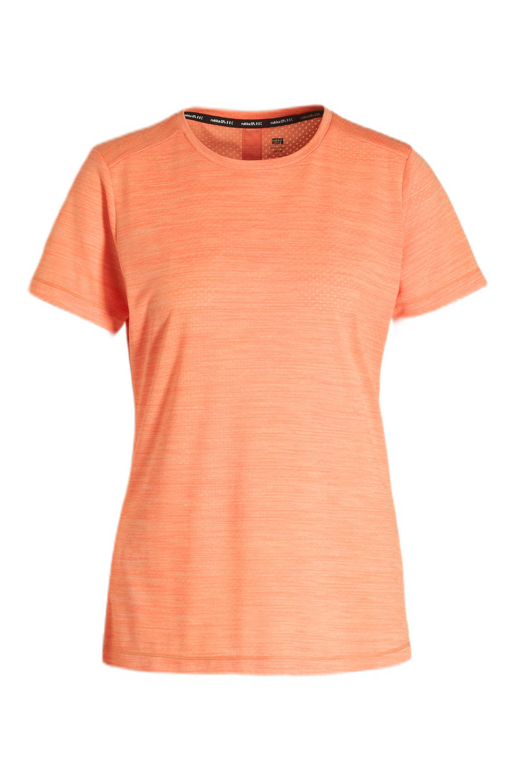 Oranje dames Rukka sport T-shirt Ylikartti van polyester met korte mouwen en ronde hals