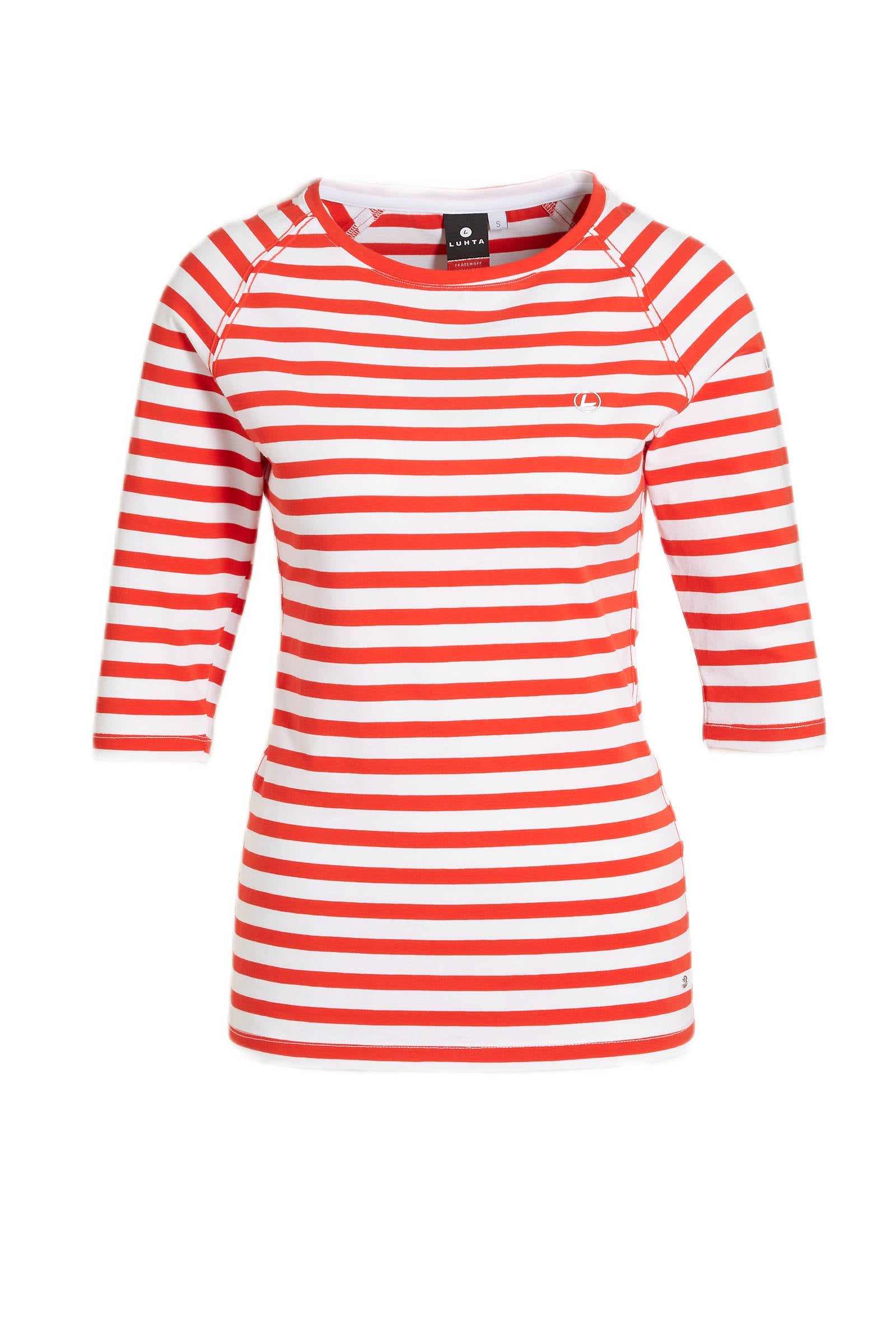 Luhta outdoor T shirt Hadli koraalrood/wit online kopen
