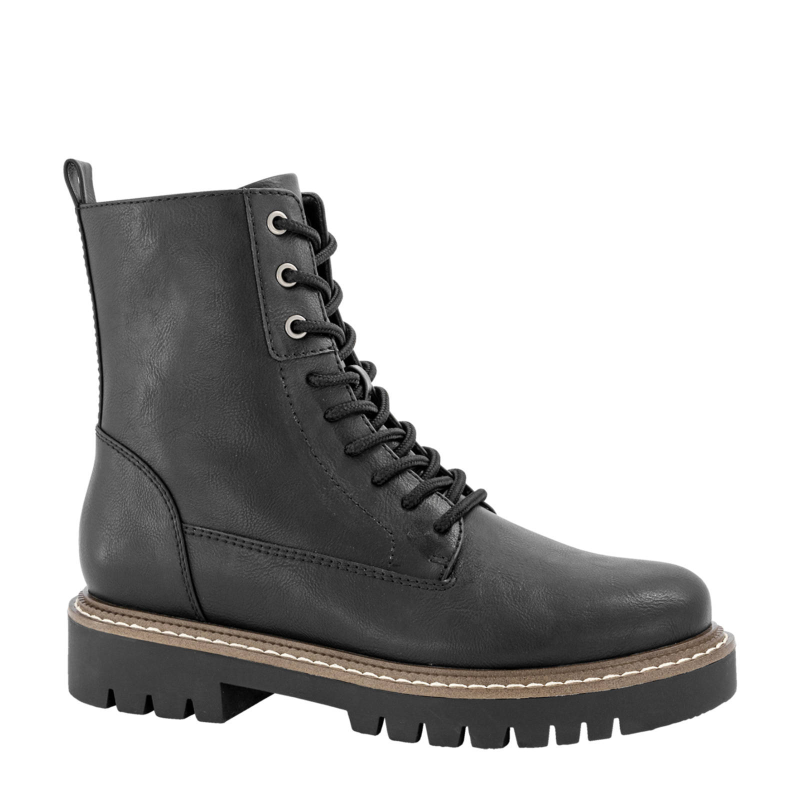 Graceland veterboots zwart | wehkamp
