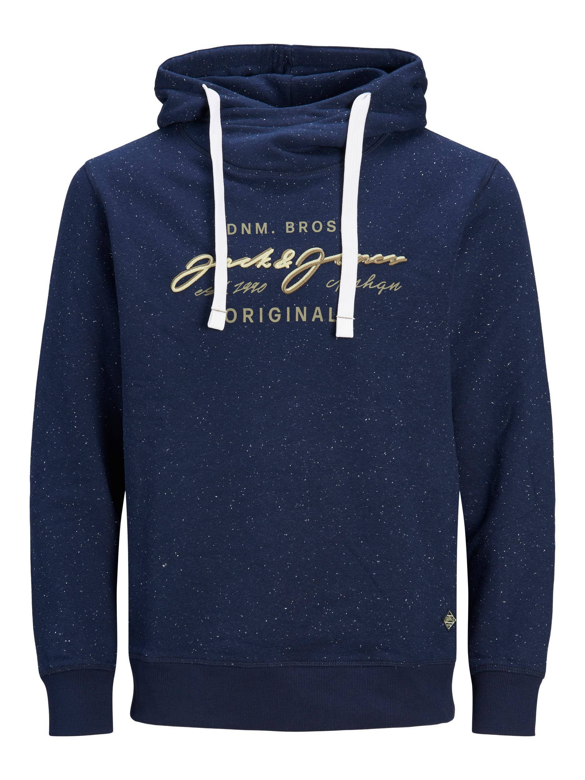 JACK & JONES ORIGINALS hoodie JORWOODSS met logo navy blazer online kopen