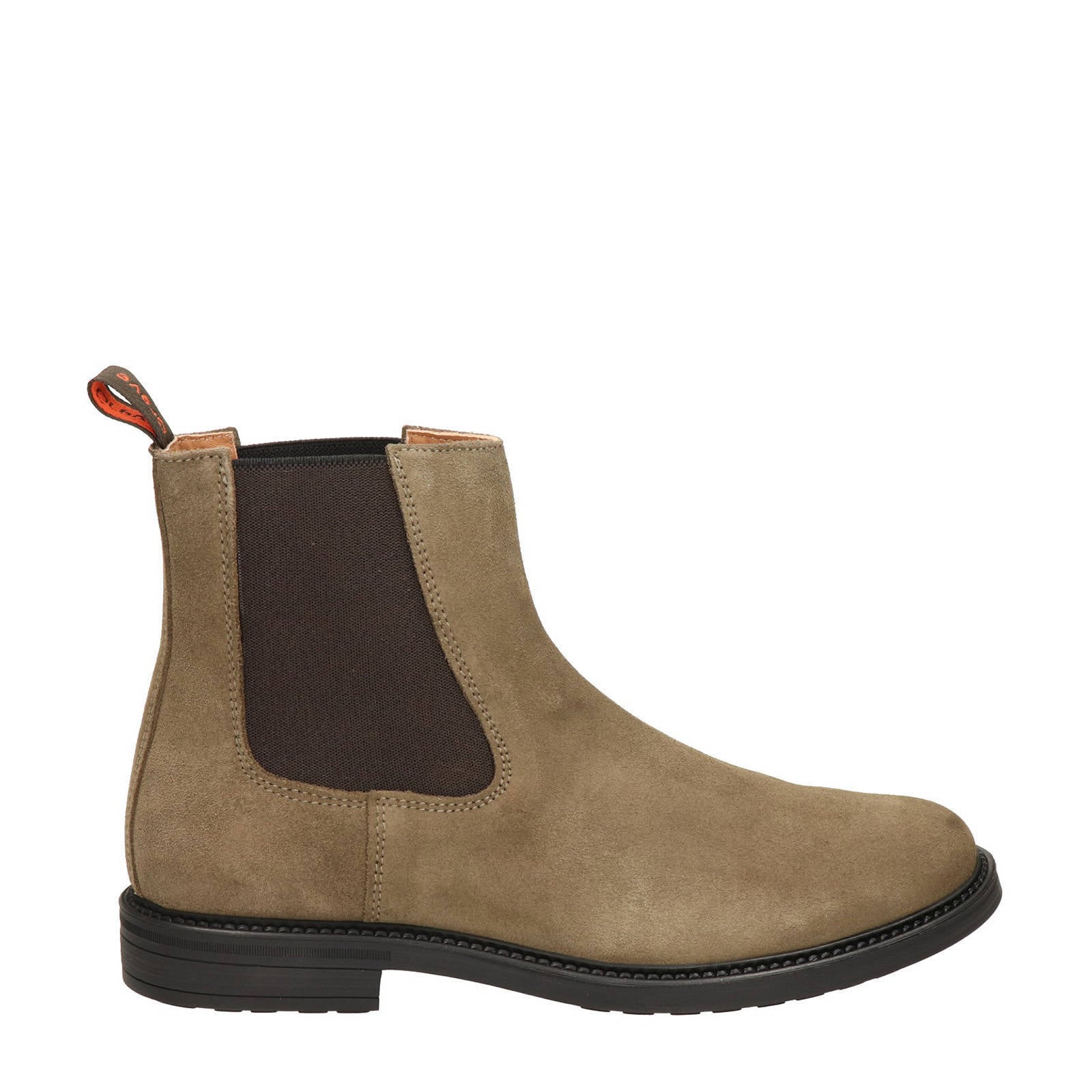 Greve Barbour suède chelsea boots beige | wehkamp