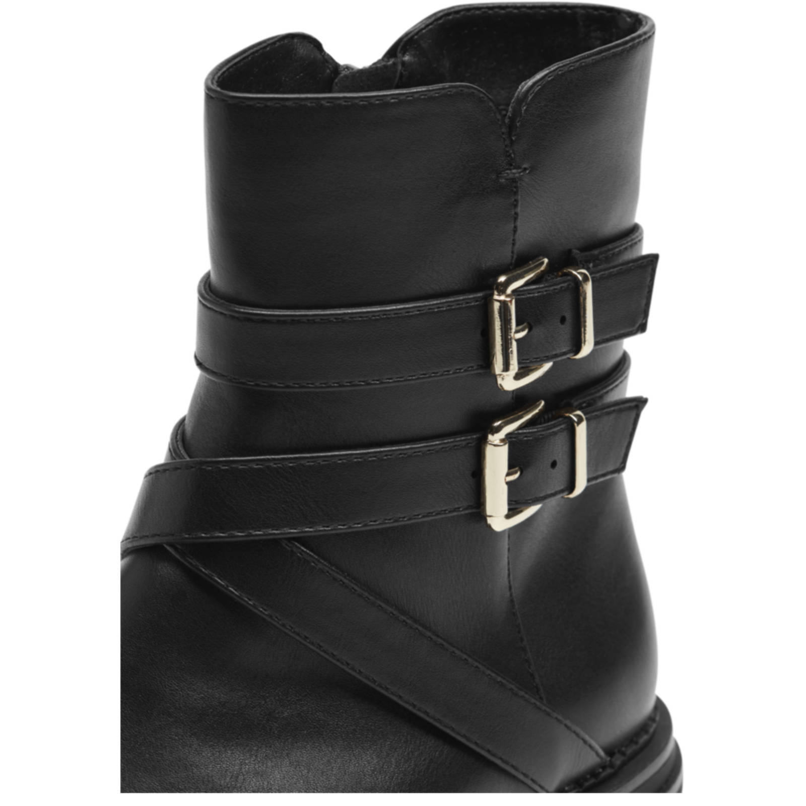 Graceland enkellaarzen met siergespen zwart | wehkamp