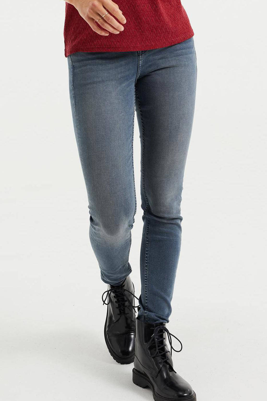 WE Fashion Blue Ridge super skinny jeans grijsblauw, Grijsblauw