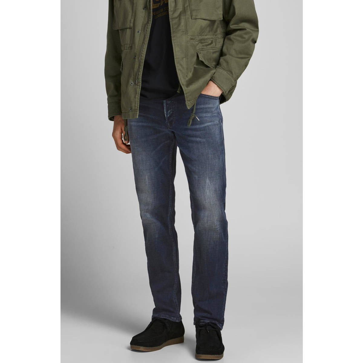 JACK & JONES JEANS INTELLIGENCE slim fit jeans JJITIM JJORIGINAL blue denim 786