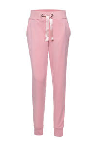 Roze meisjes Scapino Osaga regular fit joggingbroek van polyester met elastische tailleband met koord