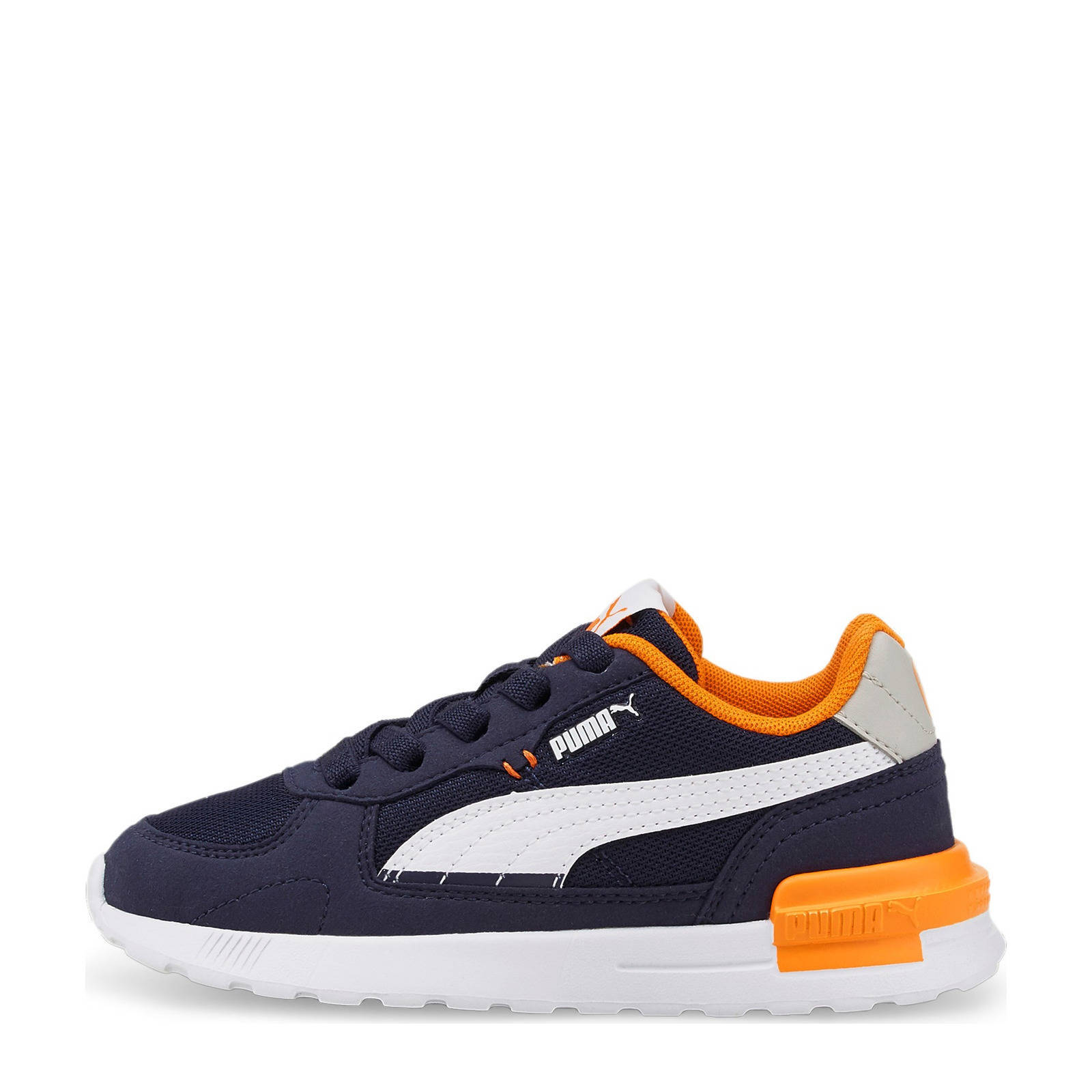 Puma Graviton sneakers donkerblauw/wit/grijs/geel | wehkamp