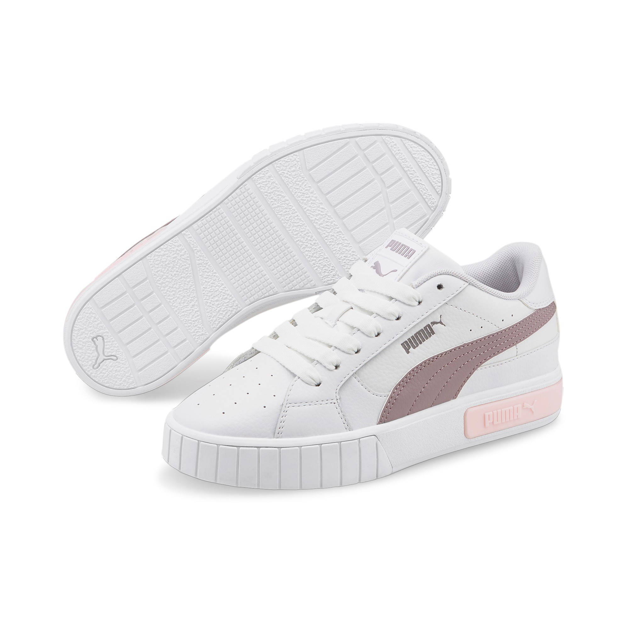 Puma Cali Star sneakers wit/lichtroze/lila | wehkamp