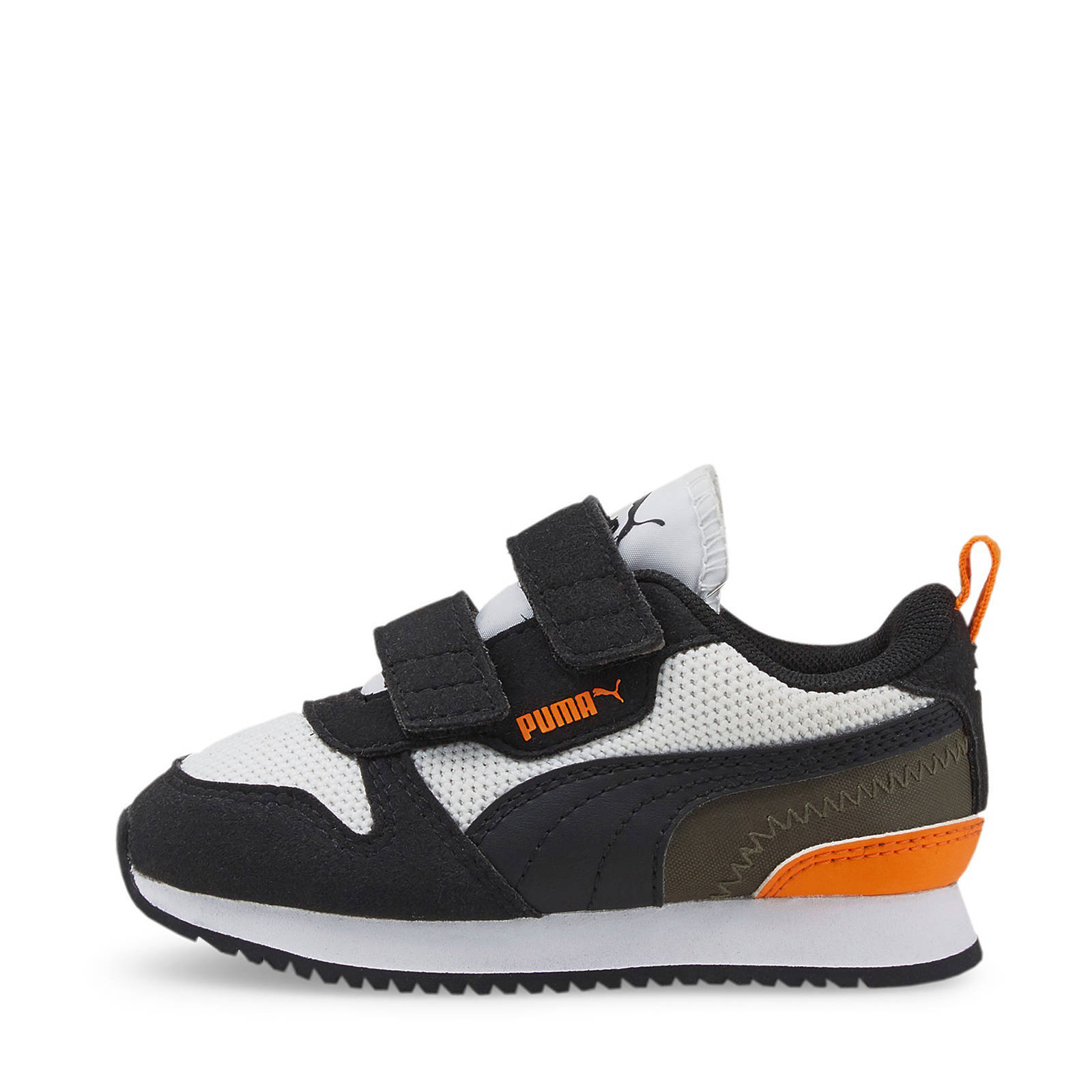 Puma X Ray 2 Square AC PS sneakers lichtgrijs/wit/zwart/blauw/oranje -  Schoenen.nl