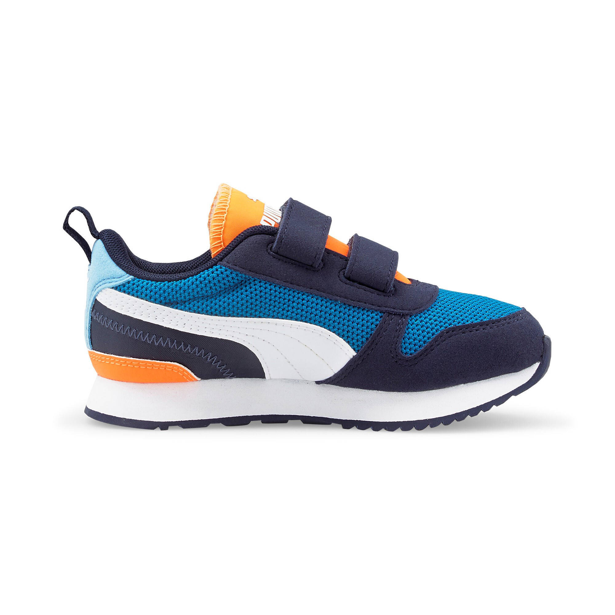 Puma R78 V PS sneakers kobaltblauw/wit/donkerblauw | wehkamp