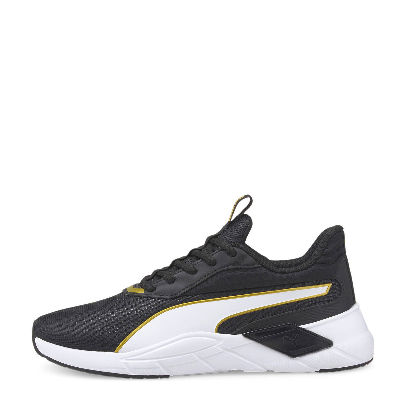 Puma Lex fitness schoenen zwart/goud/wit | wehkamp