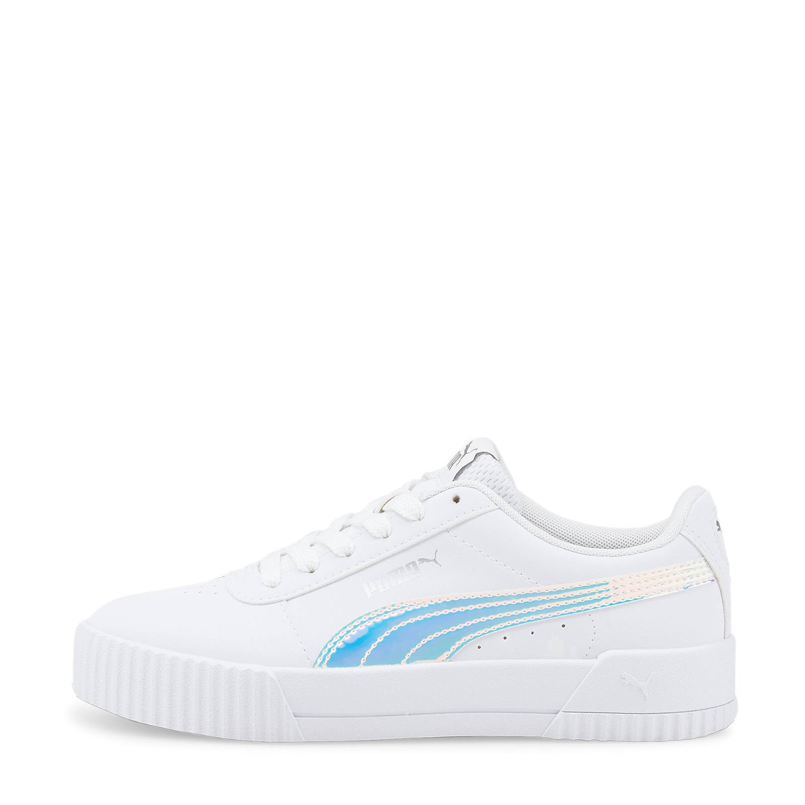 Puma Carina Holo sneakers wit/zilver | wehkamp