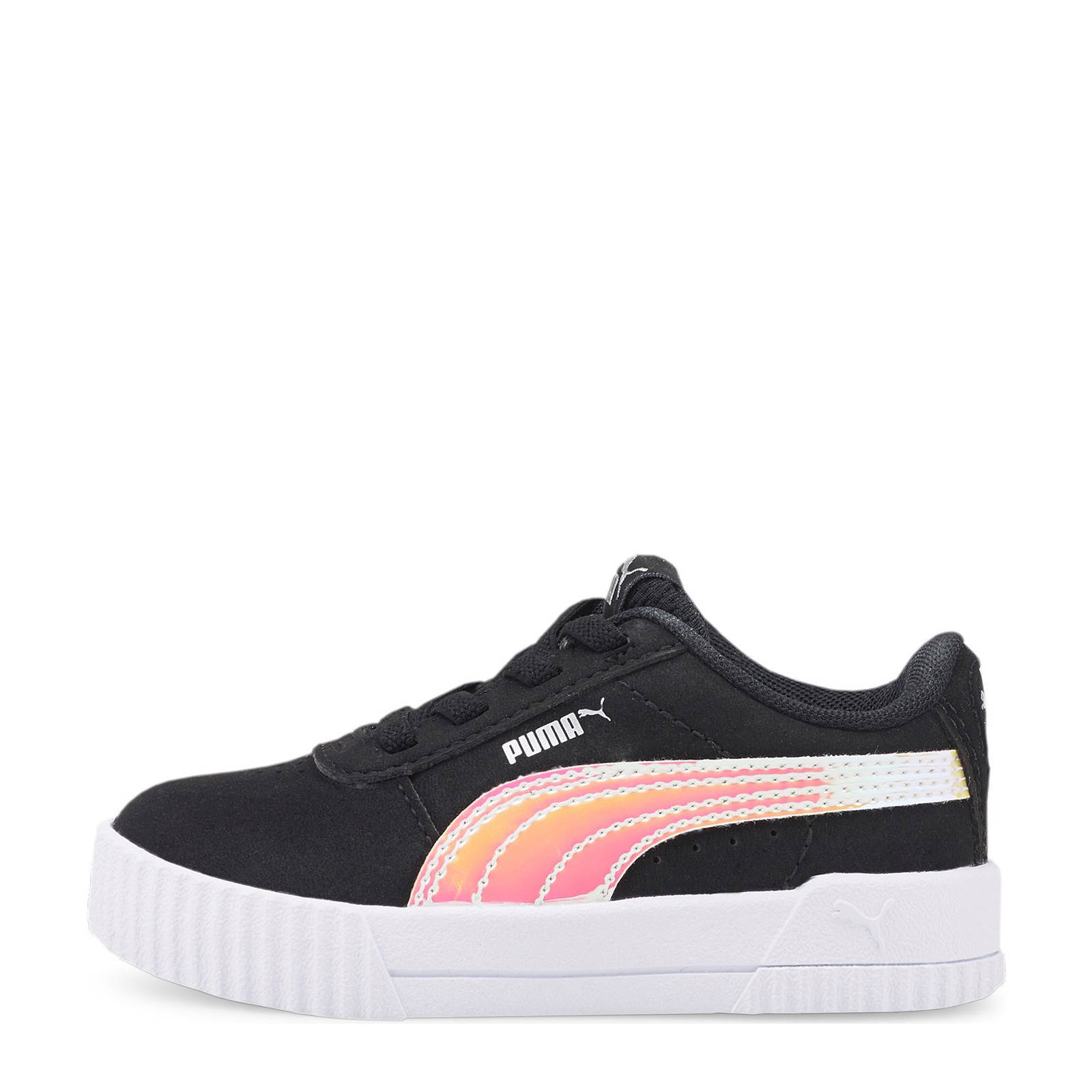 Puma Carina Holo sneakers zwart/zilver | wehkamp