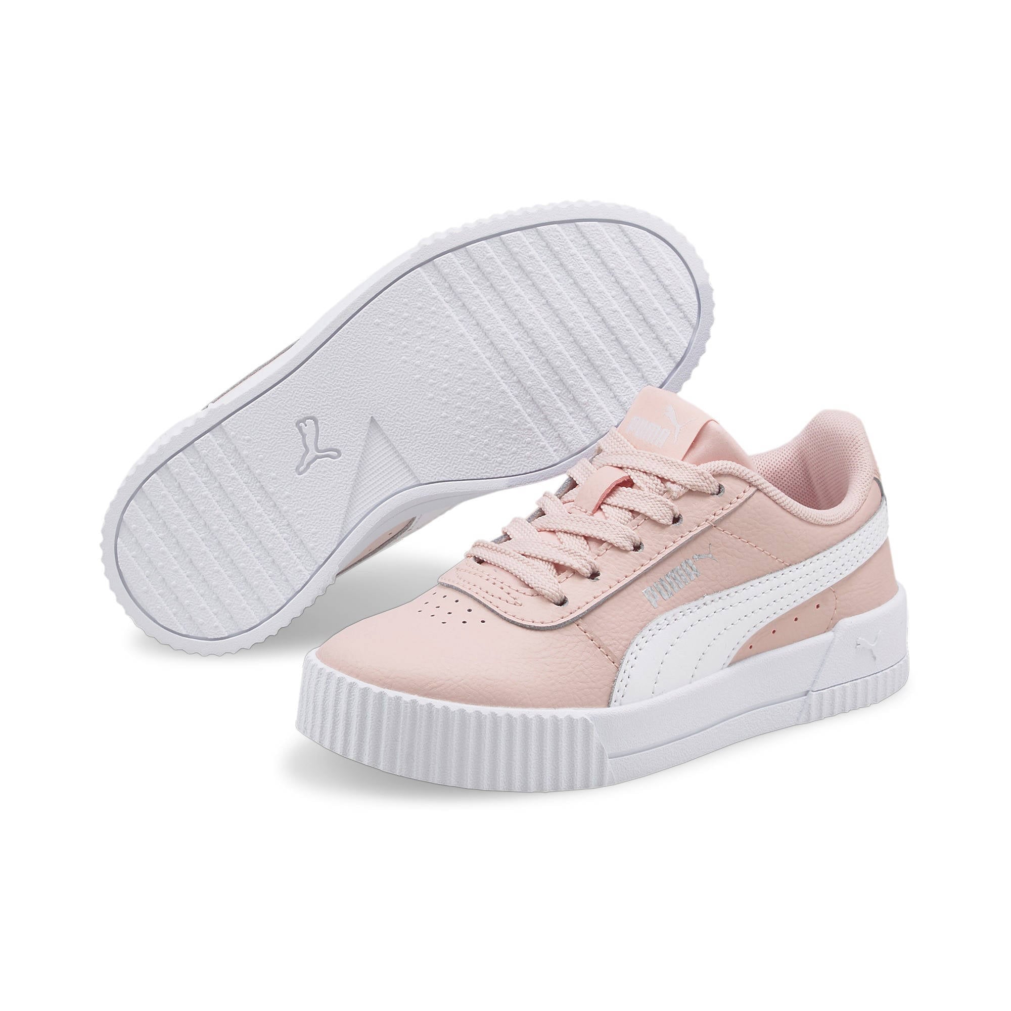 Puma Carina sneakers lichtroze/wit | wehkamp
