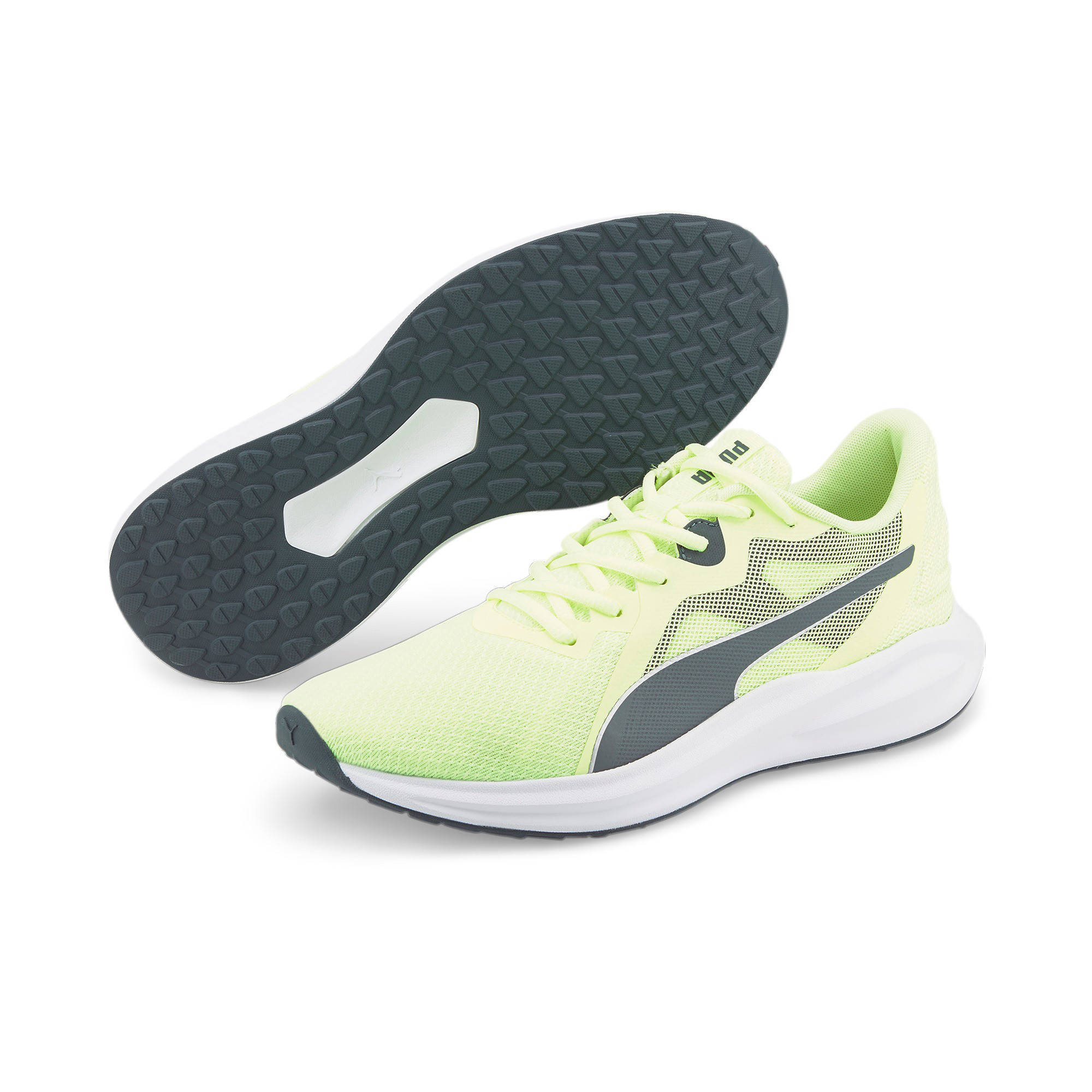 Puma Twitch Runner hardloopschoenen lichtgroen/donkergroen | wehkamp