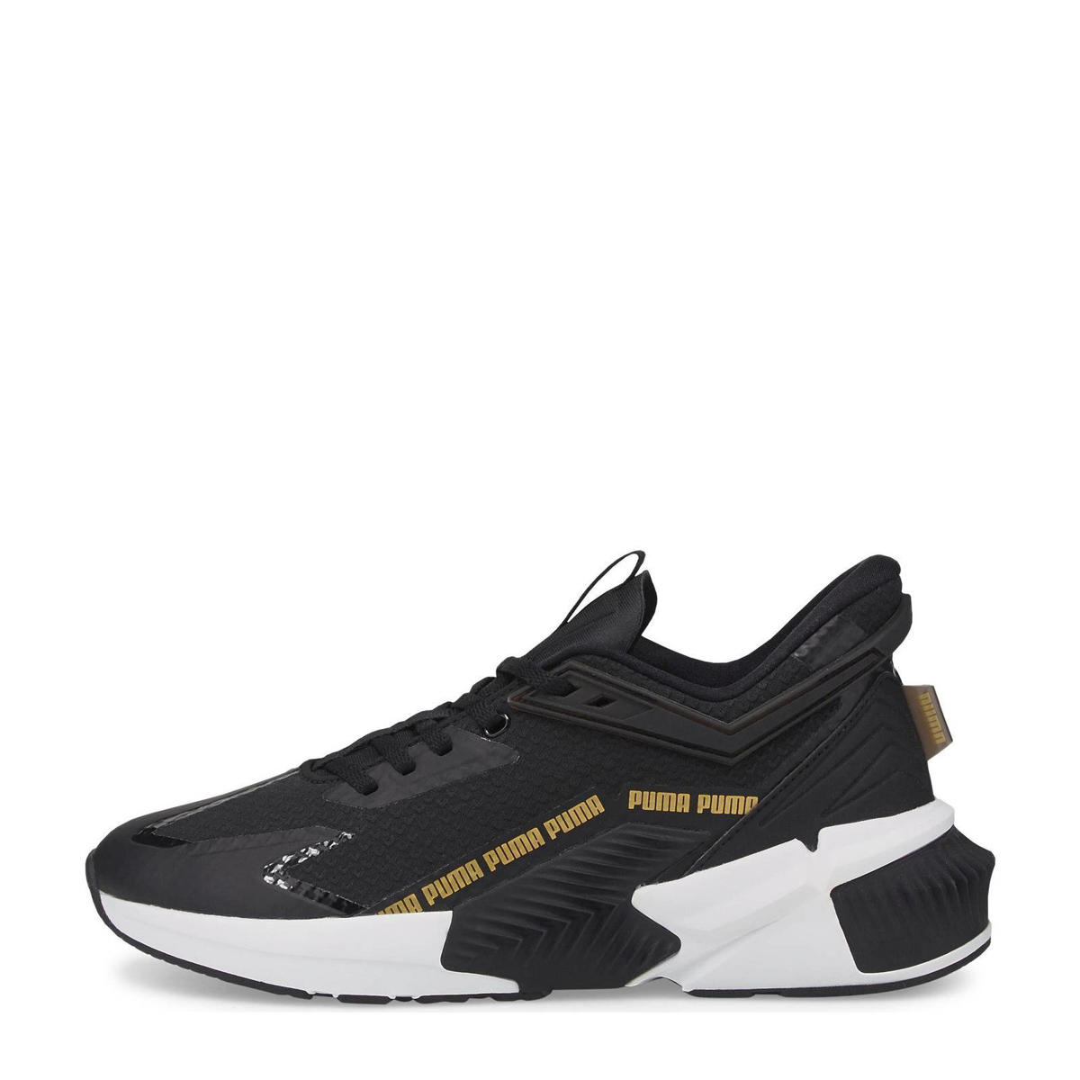 Puma Provoke XT FTR fitness schoenen zwart/goud/wit wehkamp