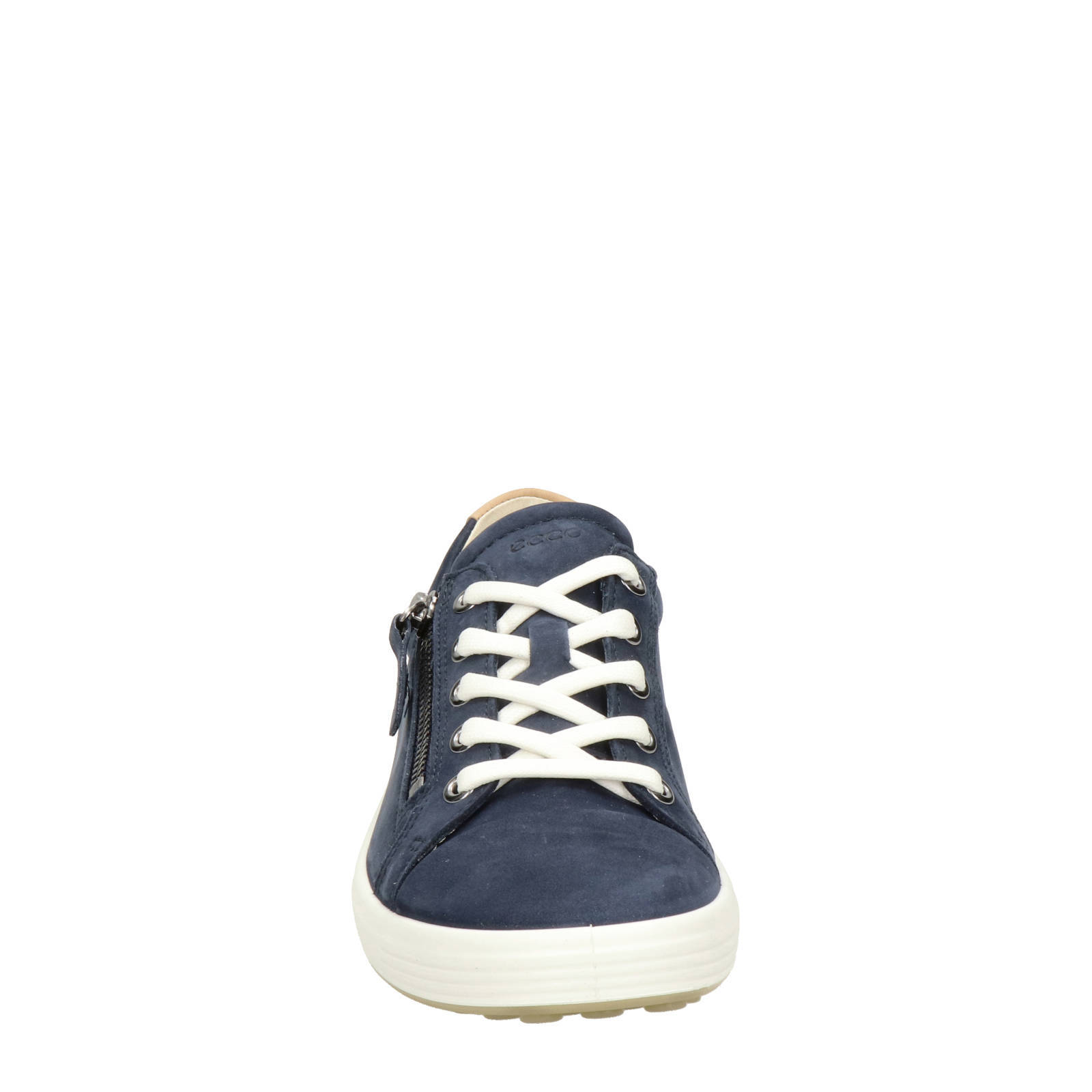 Ecco Soft 7 nubuck sneakers blauw | wehkamp