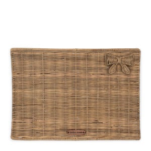 placemat Rustic Rattan Pretty Bow 