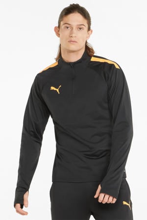 Senior  voetbalshirt zwart/oranje