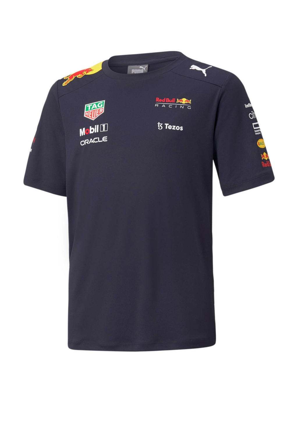Puma Junior Red Bull Racing Team T-shirt donkerblauw