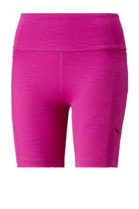 Roze dames Puma sportshort Flawless van polyester met slim fit, regular waist en elastische tailleband