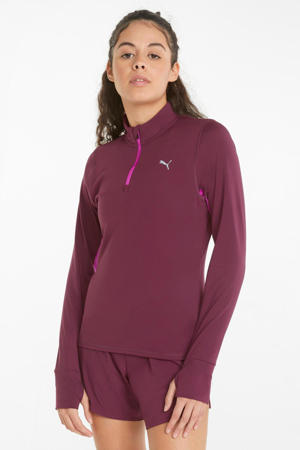 hardloopsweater donkerrood/roze